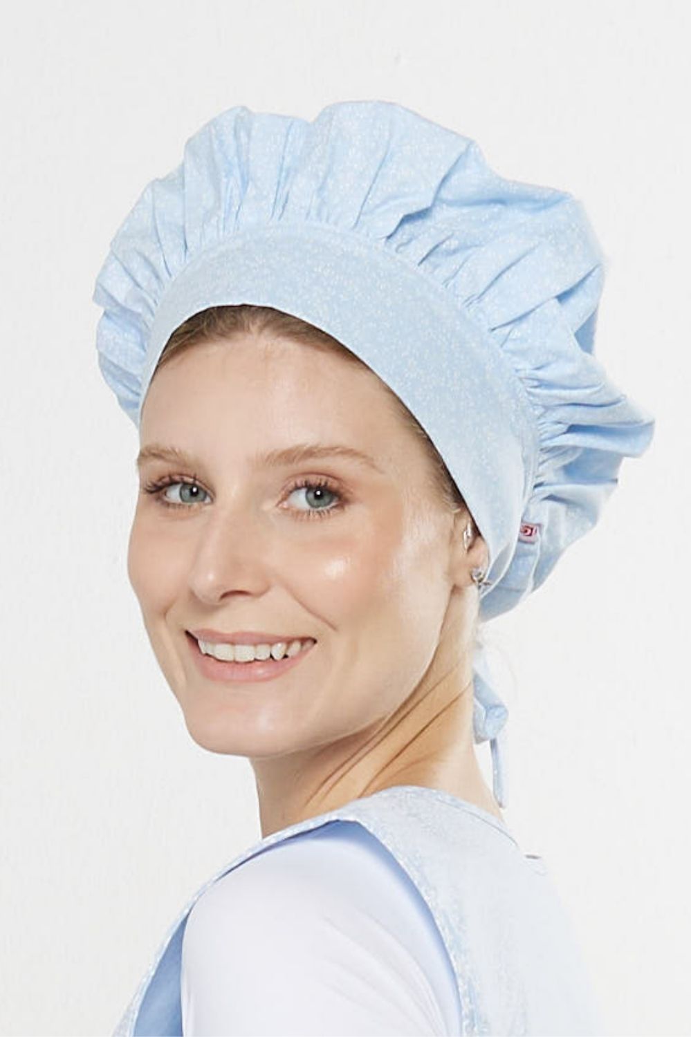 TOUCA GOURMET TRIC/ESTAMPADA-FLORAL RAMO AZUL CL