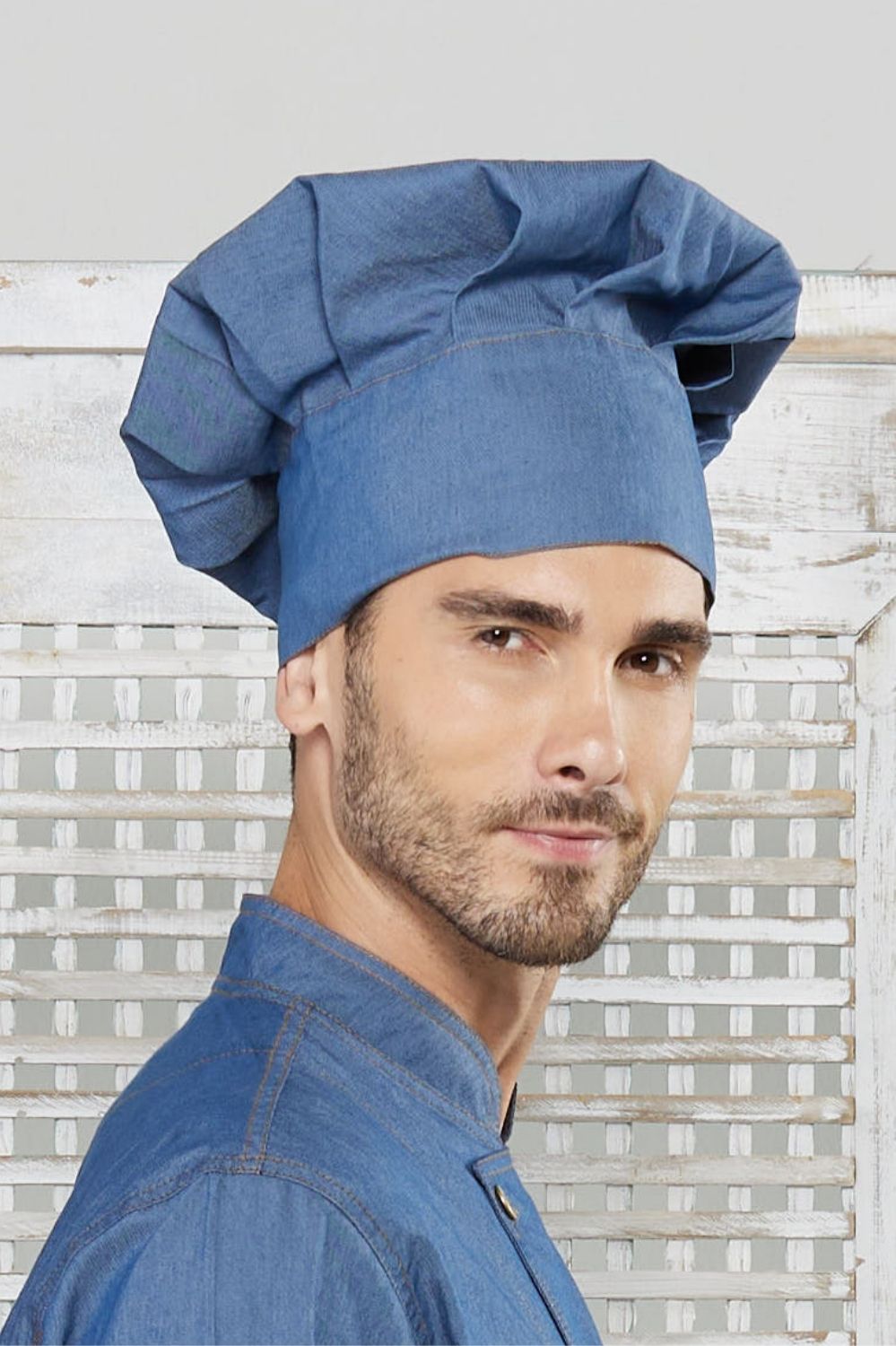 TOQUE C/VELCRO JEANS C/ELAST LEVE-AZUL JEANS 951