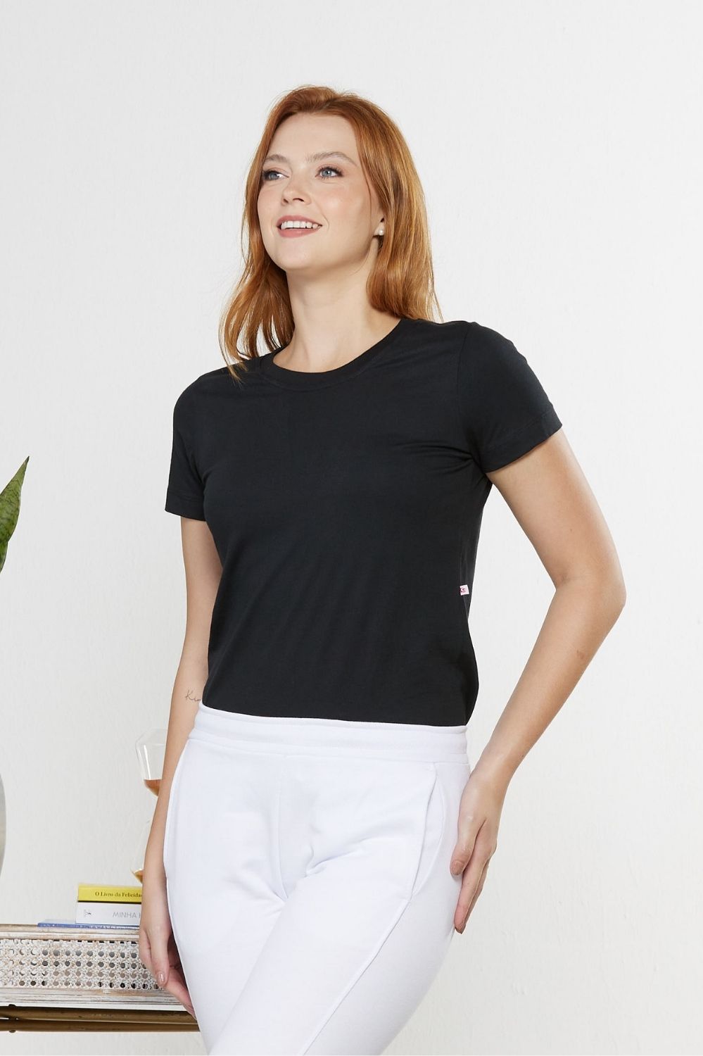 T-SHIRT FEM FIO30 MC CORES-PRETO
