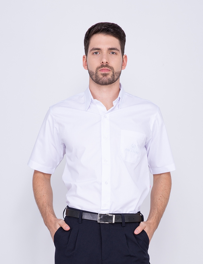CAMISA MASC CHEFIA TRIC/MISTA MC ANGELONI-BRANCO