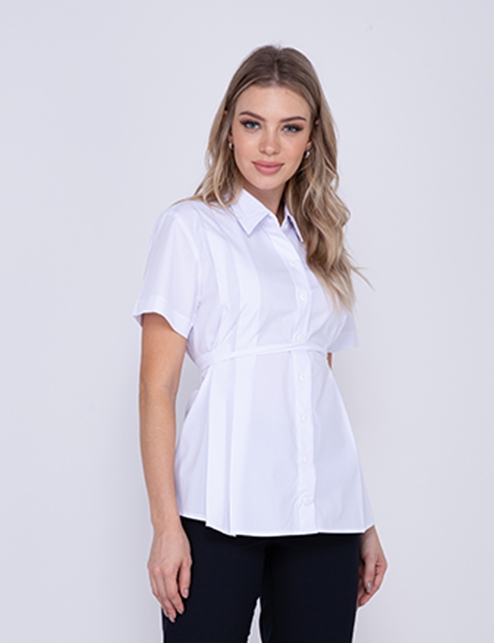CAMISETE GEST ATEND FARM TRIC/STRECH BCO MC ANGELONI-BRANCO