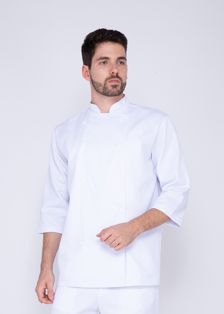 PALETO PADARIA 011 BRIM M3/4 ANGELONI-BRANCO