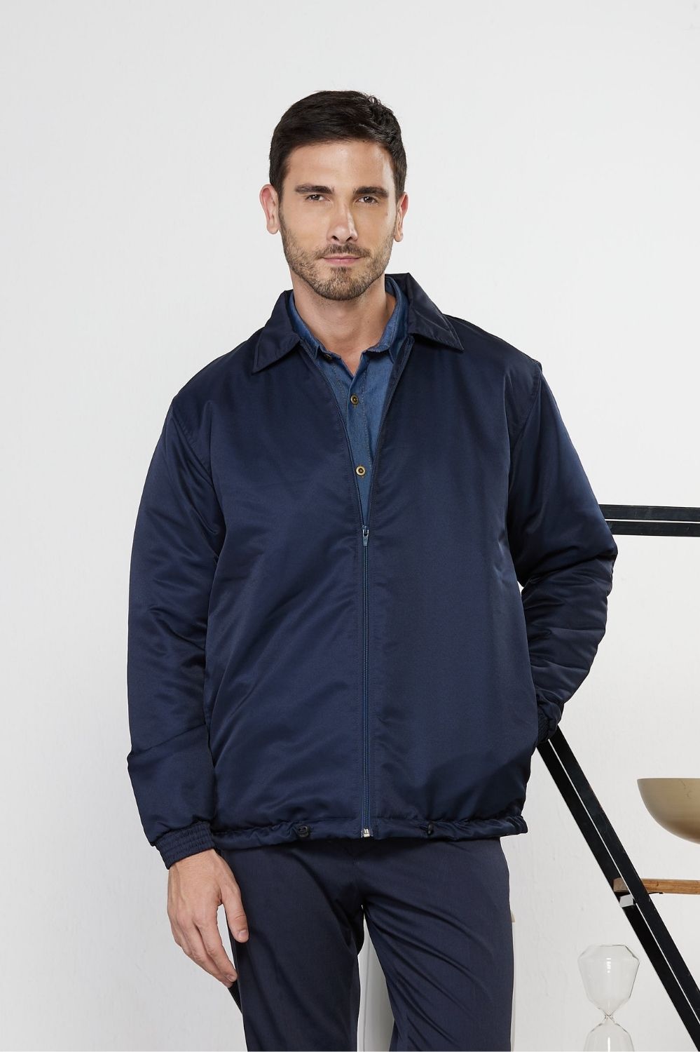 JAQUETA ATITUDE MASC MICROFIBRA PELETIZADA 2L-MARINHO 1222