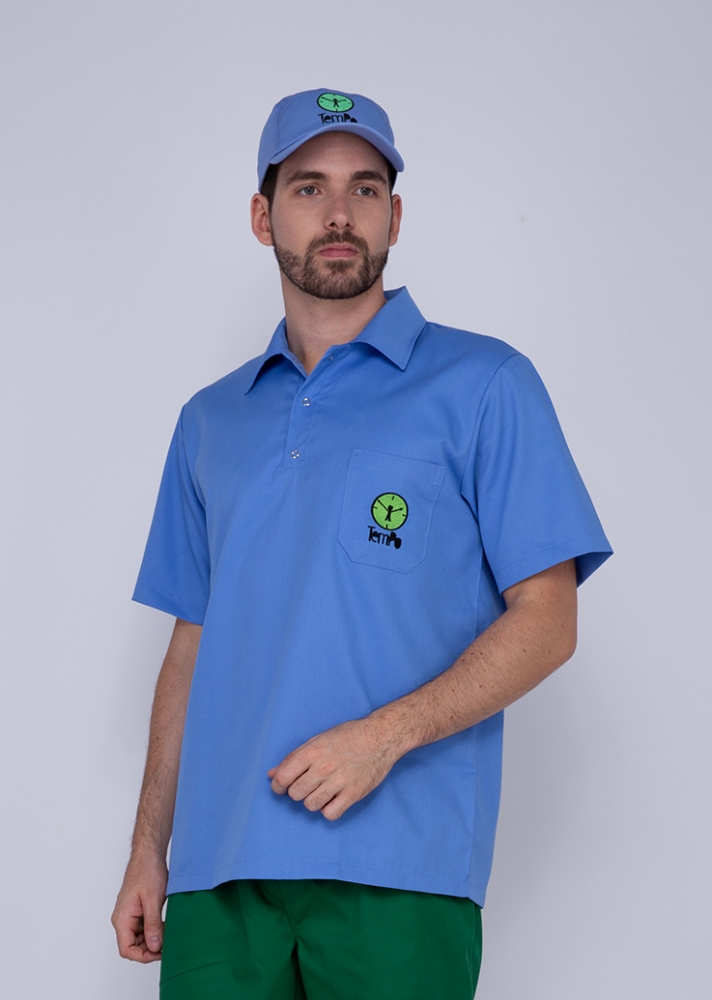 CAMISA TEMPO 93B BRIM MC ANGELONI-AZUL 500
