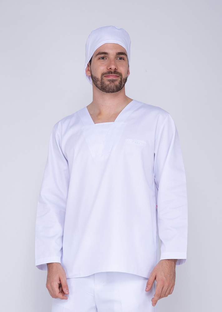 CAMISA PRODUCAO 003A BRIM ML ANGELONI-BRANCO
