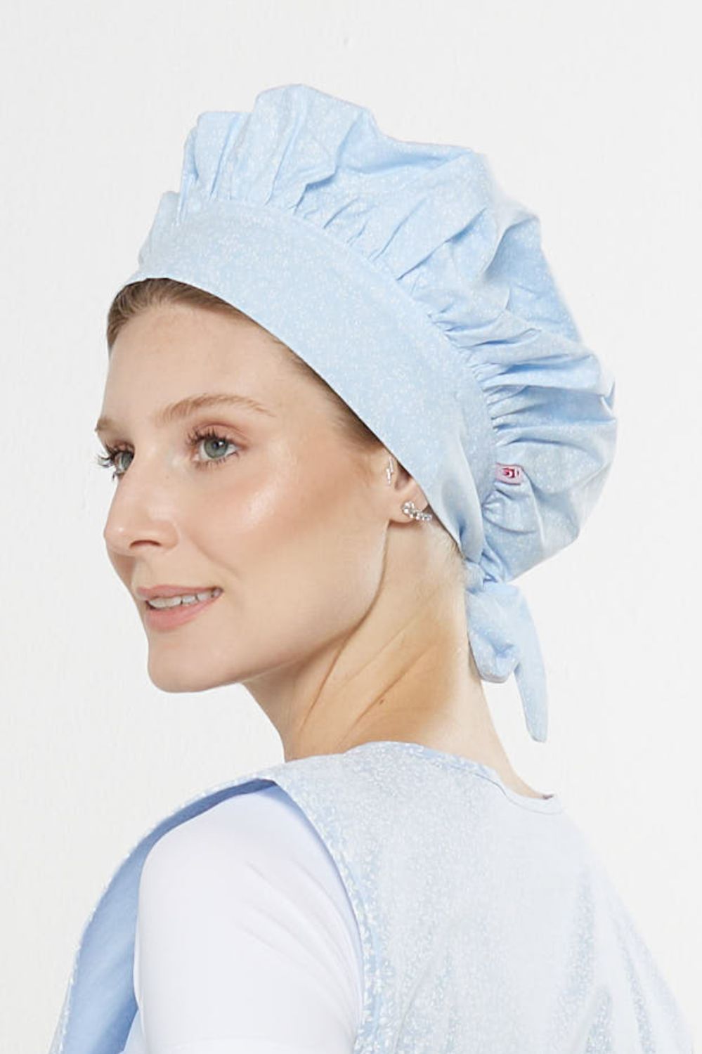 TOUCA GOURMET TRIC/ESTAMPADA-FLORAL AZUL