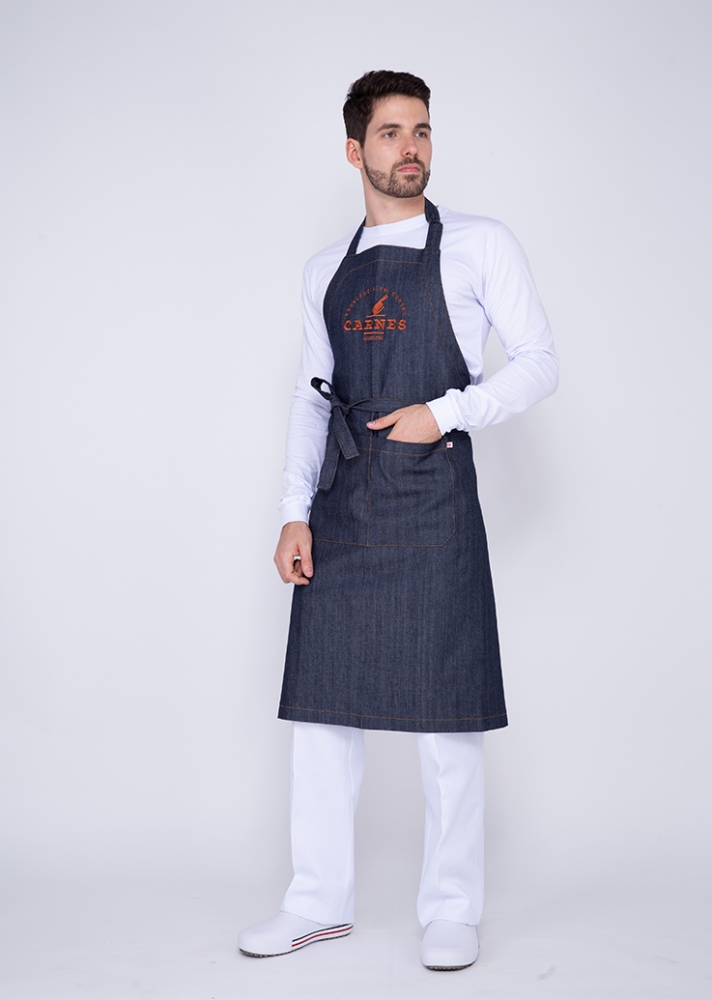 AVENTAL CARNES JEANS SARJA ANGELONI-MARINHO