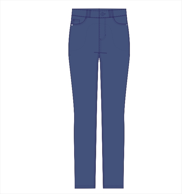 CALCA FEM JEANS WORK C/ELASTANO SUPER A ATACADISTA ANGELONI-AZUL JEANS 515