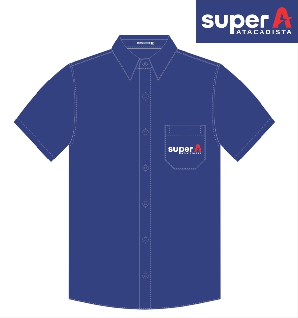CAMISA SOCIAL TRIC/MISTA MC CORES SUPER A ATACADISTA ANGELONI-ROYAL 1230