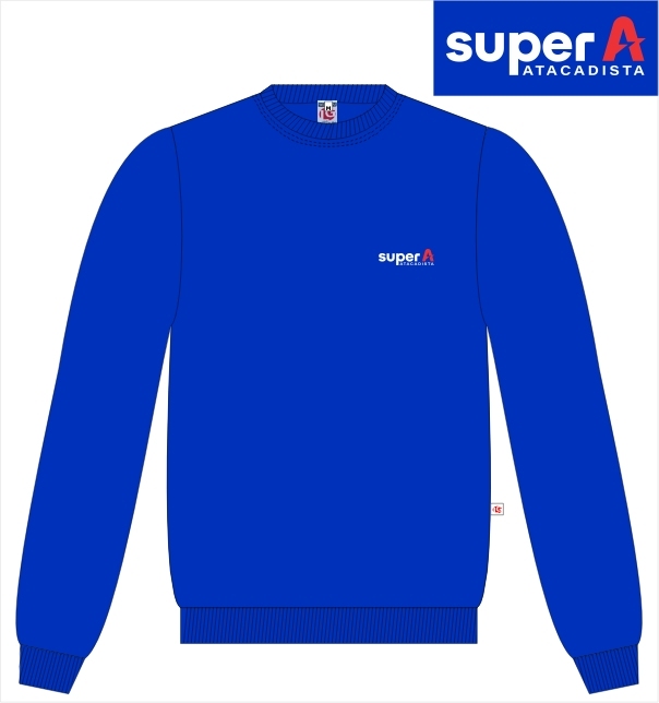BLUSA DR MOLETOM CORES SUPER A ATACADISTA ANGELONI-ROYAL