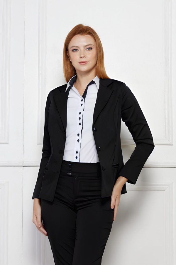 BLAZER SOCIAL FEM MILANO ML-PRETO