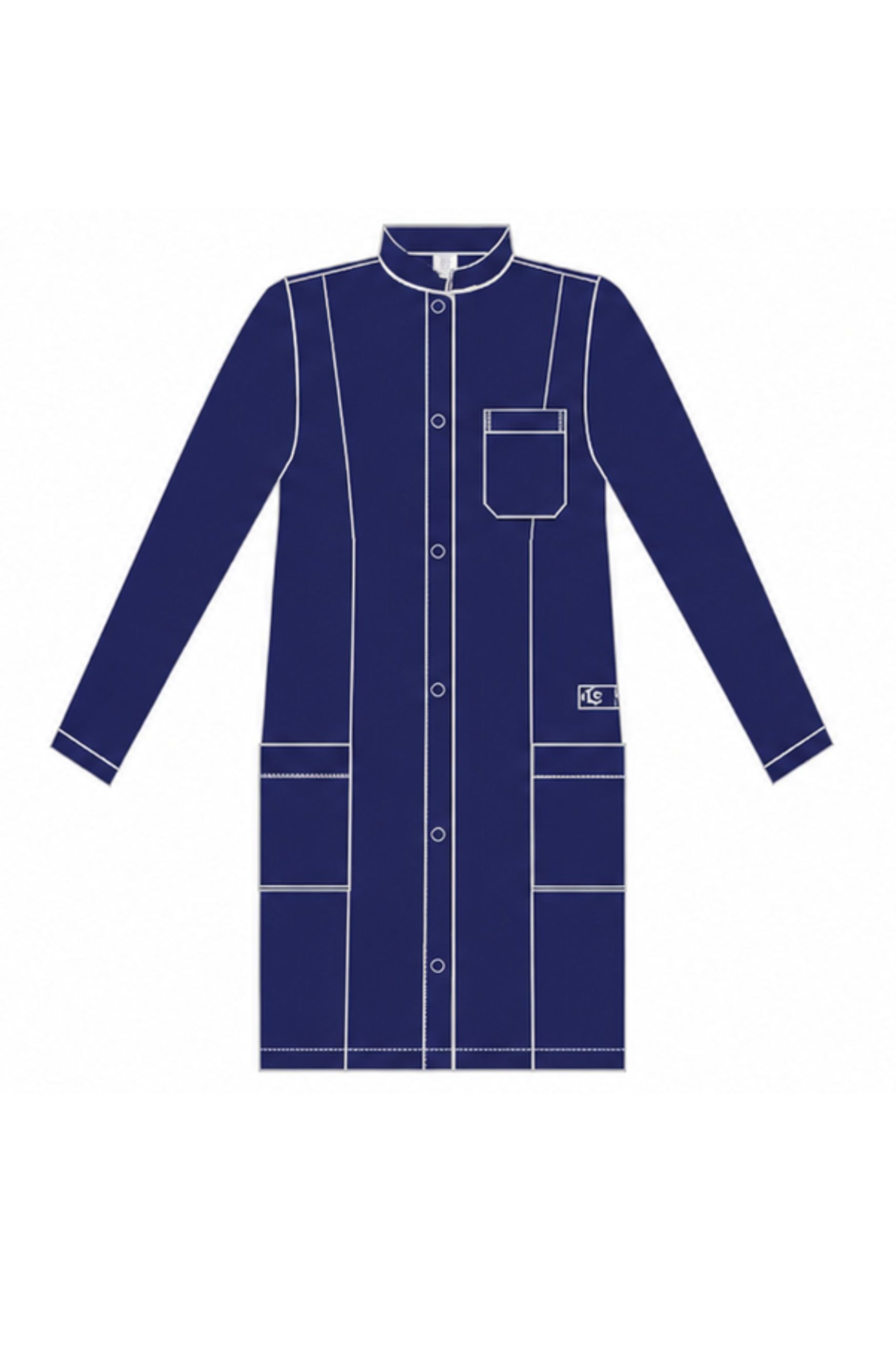 JALECO 3/4 FEM NUTRI OXFORD ML ANG-MARINHO TARDE B90