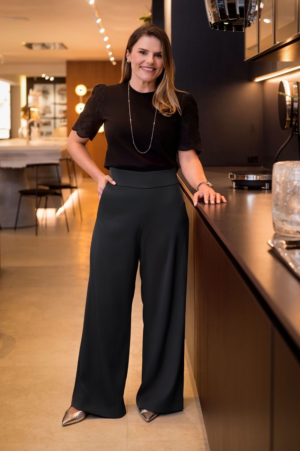 CALCA PANTALONA PAULA SPANDEX-ESTANHO 806761