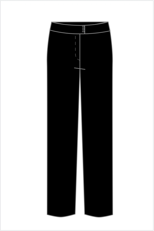 CALÇA SLIM MASC SPANDEX S/PREGAS SESI CAFETERIA-PRETO