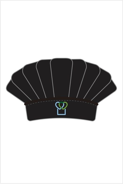 CHAPÉU COZINHEIRO BRIM LEVE CORES SESI-PRETO