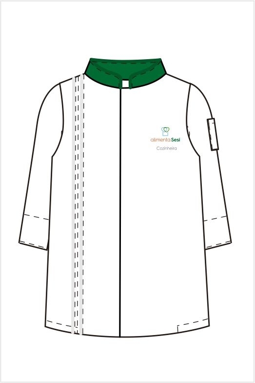 DOLMA MASC MGA7/8 BRIM LEVE BCO SESI-BCO/VERDE 616